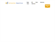 Tablet Screenshot of emisionesdeportivas.com